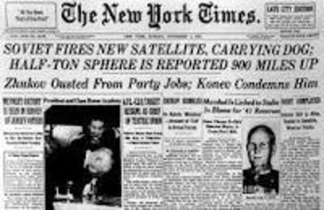 USSR launched Sputink 1