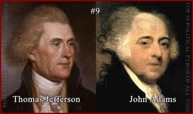 End of Thomas Jefferson's presidency/begining of John Adams presidency