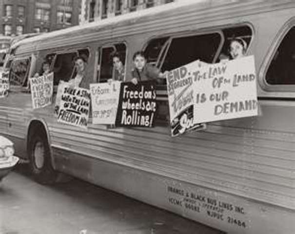 Carmichael participates in the Mississippi Freedom Rides