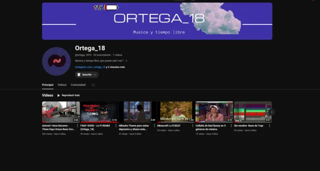 Canal YT y cuenta Pinterest