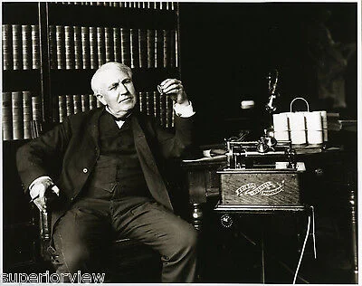 Edison patents the light bulb,movie projector, and phonograph