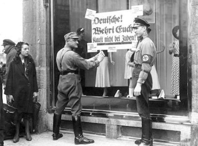 Jewish Shops are Boycotted