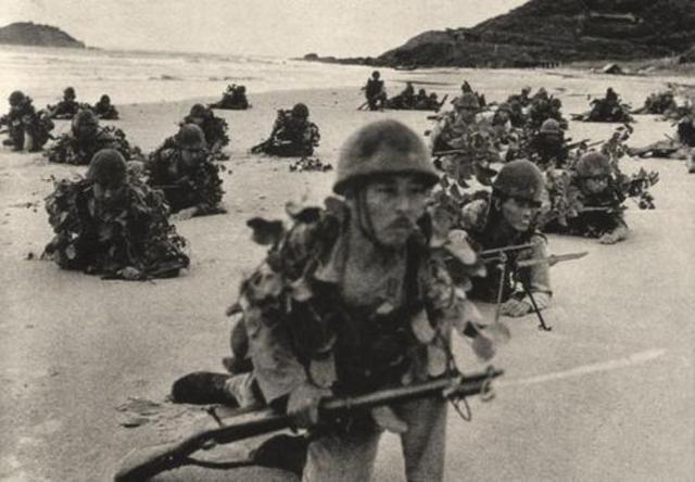 Landing of Japanese Troops