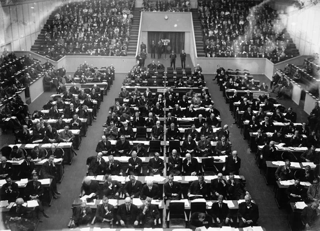 Draft of the League of Nations is completed.