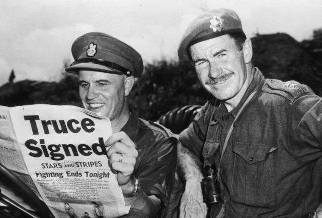 The Korean War reestablishes the Border and Fighting Ends