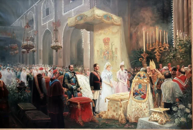 Boda de Alfonso XIII y María Victoria de Battenberg