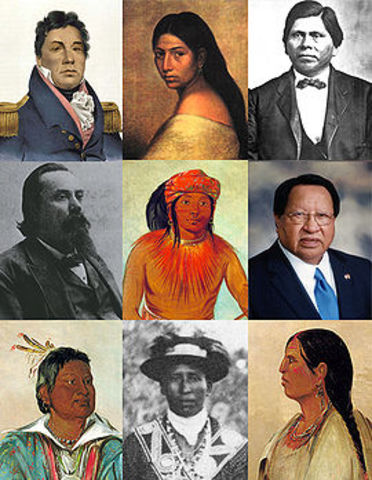 The Choctaw Indians are removed