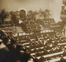 First meeting of the League of Nations