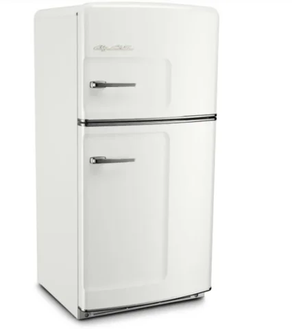 The More modern fridge.