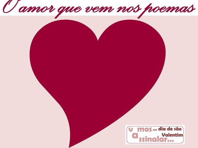 O amor que vem nos poemas
