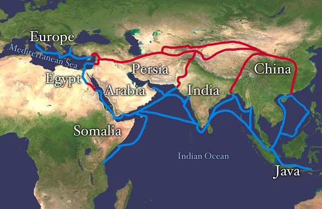 The Silk Road Trade Route