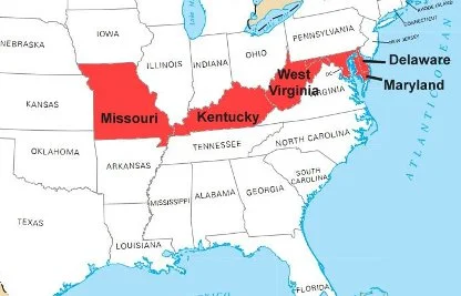 Four Slave States Stay in the Union