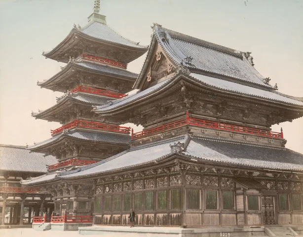 Construcción del templo Shitennō-ji