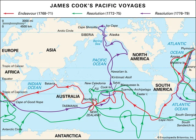 Captain James Cook's Exploration