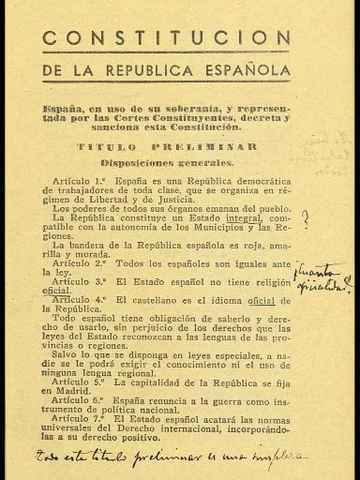 Constitución de 1931