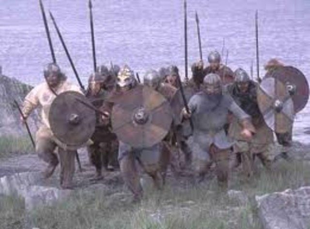 vikings start raiding europe