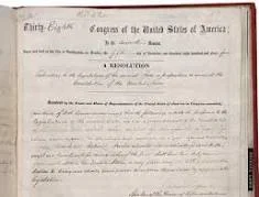 Congress passes the 13th amendment