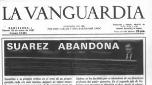 Dimisión de Adolfo Suárez