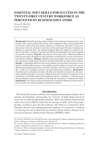 Geana W., Leane B., y Bonnie J. hacen aportaciones sobre las habilidades blandas