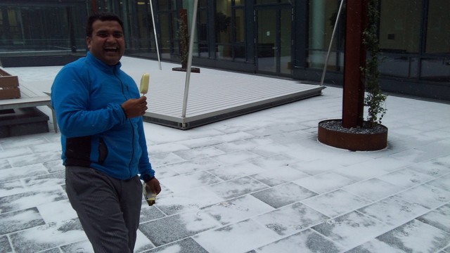 We reported about the bad weather