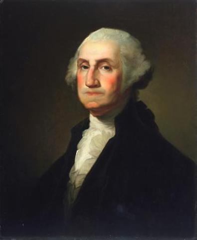 George Washington becomes president and creates the cabinet