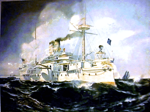 USS Maine explodes