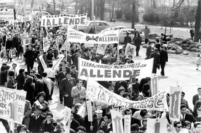 The overthrow of the Allende government in Chili