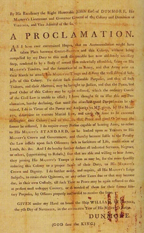 Dunmore’s Proclamation