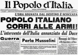 L'Italia entra in guerra al fianco della Germania