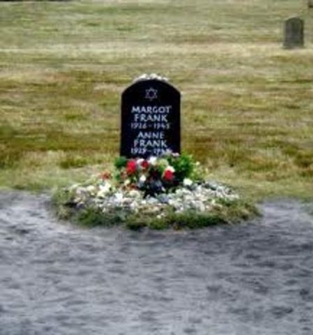 anne frank dies