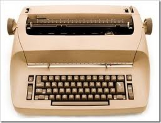 The electronic typewriter is invented