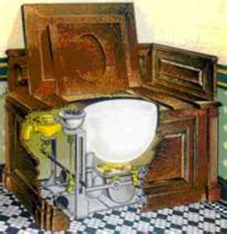 Invention of Flushing Toilet
