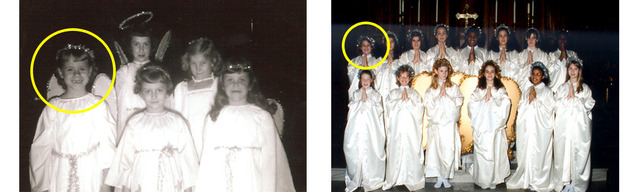 Peg was in a pagent about Jesus