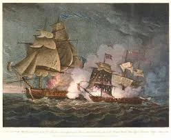 USS "President" fires at HMS "Little Belt"