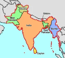 Independencia de La India mediante el plan de partición