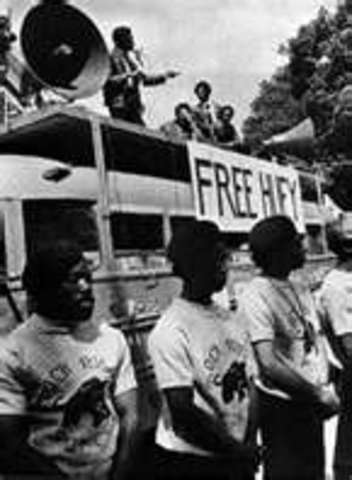 Huey Newton is arrested