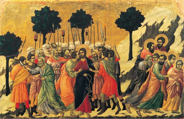 DUCCIO DI BUONINSEGNA, Betrayal of Jesus