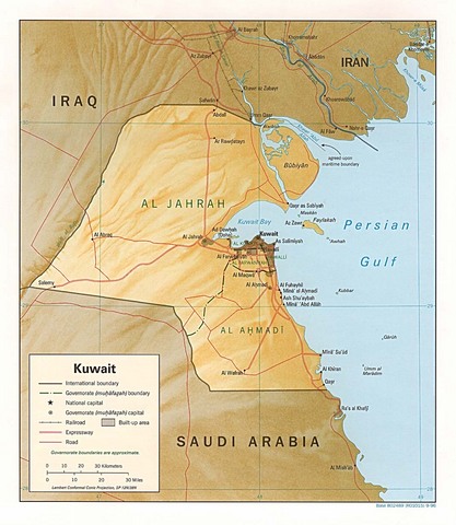 Iraq invades Kuwait