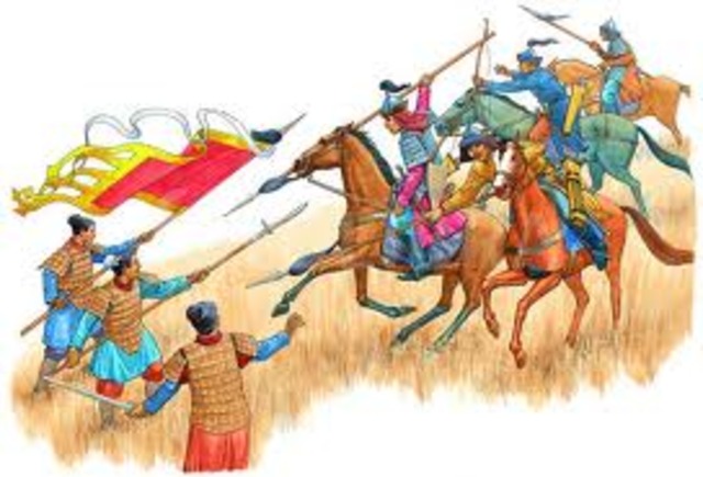 The Mongols conquer.