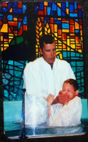 Jared gets baptized