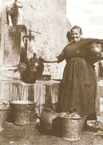 Arribada de l'aigua potable a l'espluga de Francolí