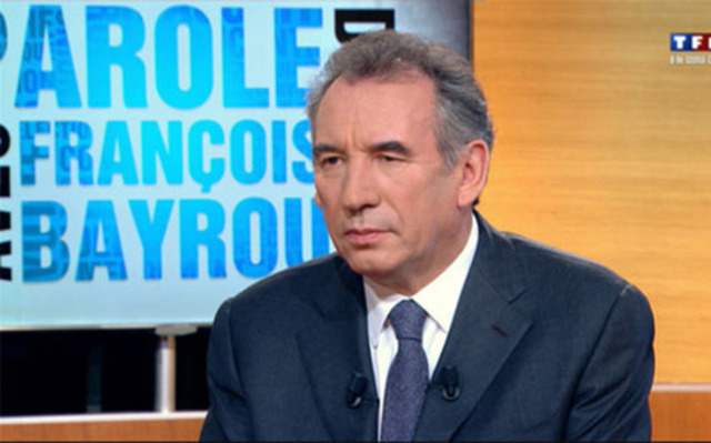 François Bayrou au JT de TF1