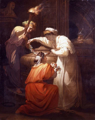 Angelica Kauffman's Cleopatra Adorning the Tomb of Mark Antony