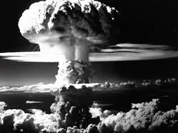 The dropping of the atomic bombs