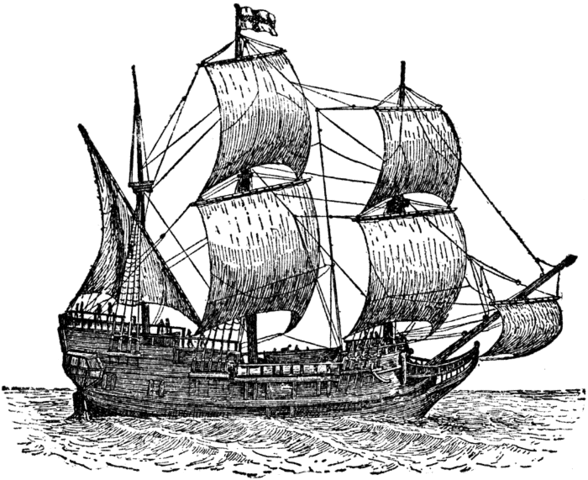 Mayflower return to England.