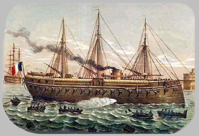 Two British warships fire on NYC