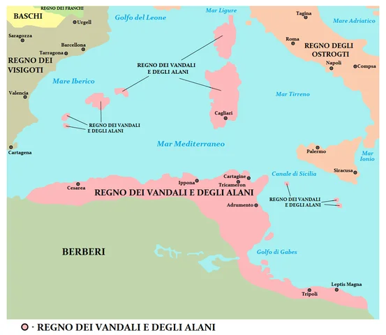 Nascita Regno dei Vandali