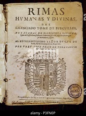 Rimas humanas y divinas del licenciado Tomé de Burguillos.