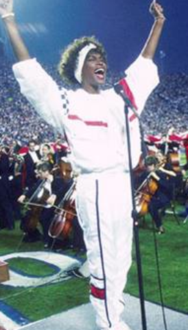 Whitney becomes a back up singer