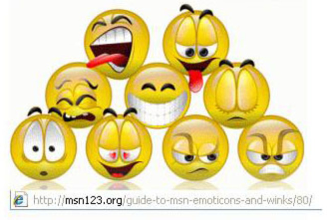 the first time the emoticons were every used